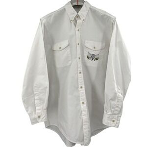 Mid-West Garment Company Long Sleeve Western Men's Shirt Skull Large 16 1/2 Aaaa